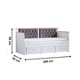 Hanah Home Alacati Cama de día - Blanco y Antracita